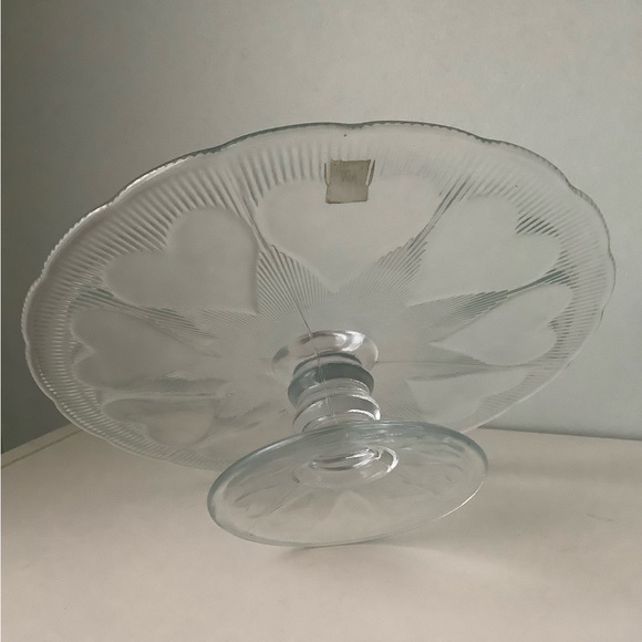 ❤️New Vintage Glass Pedestal Cake Stand ❤️ - Picture 3 of 6